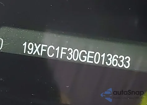 2016 Honda Civic Ex-T z USA, uszkodzony, nr VIN 19XFC1F30GE013633